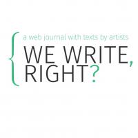 We write, right?