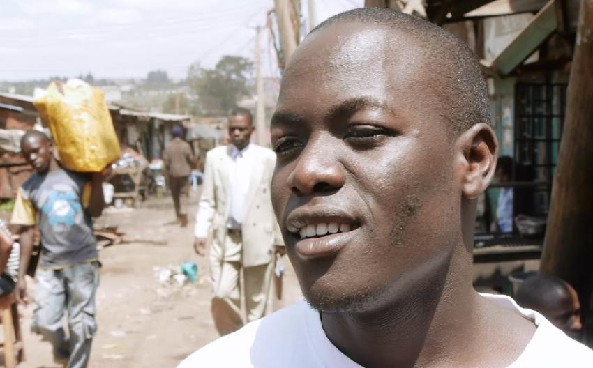 Fred O. from Kibera, Community worker in the biggest Slum of Africa.