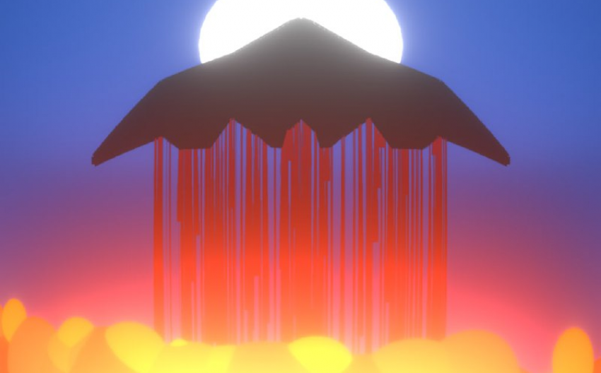 Bomber looks down
