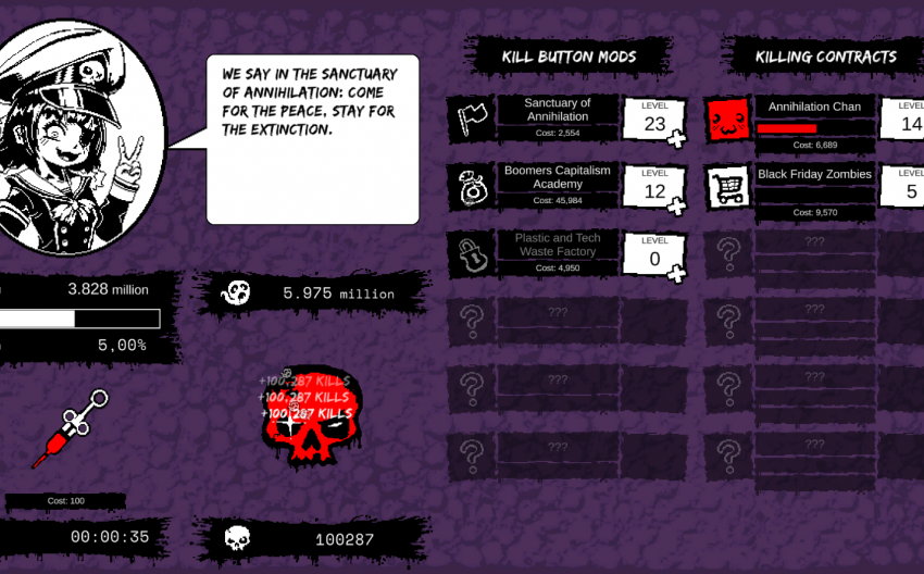 still from game "Fantastic Annihilation"