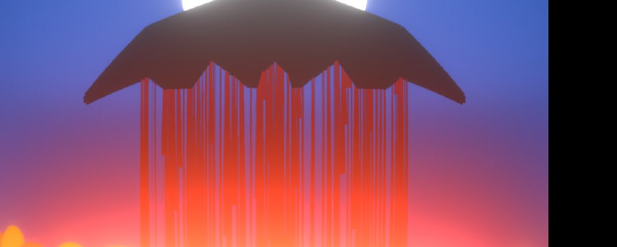 Bomber looks down